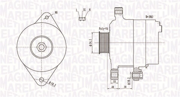 Alternator (14V, 70A) TOYOTA YARIS 1.0 1.3 intre 1999-2005