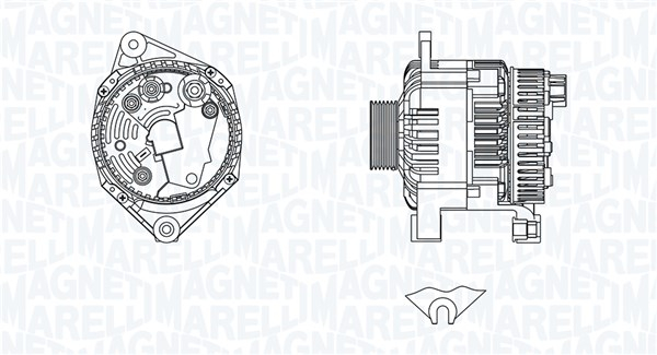 Alternator (14V, 80A) potrivit CITROEN BERLINGO, BERLINGO MINIVAN, JUMPER I, JUMPY I, XANTIA, XANTIA KOMBI, XSARA, XSARA HATCHBACK, ZX, ZX HATCHBACK; FIAT DUCATO, SCUDO; PEUGEOT 306 1.6-2.1D 07.87-12.