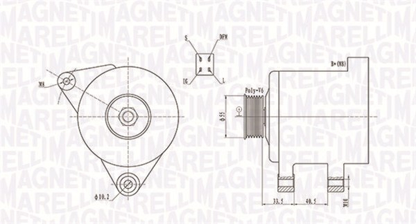 Alternator (14V, 80A) TOYOTA AVENSIS, COROLLA, COROLLA VERSO, WISH 1.4 1.6 1.8 intre 1999-2018