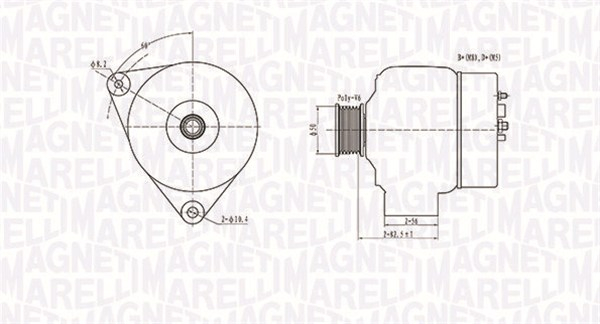 Alternator (14V, 90A) MERCEDES C T-MODEL (S202), SL (R129), SPRINTER 2-T (901, 902), SPRINTER 3-T (903), SPRINTER 4-T (904), V (638 2), VITO (638); VW LT 28-35 II, LT 28-46 II 2.0-5.5 intre 1995-2006