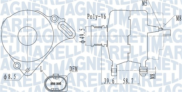 Alternator (14V, 90A) potrivit SEAT CORDOBA, IBIZA III, IBIZA IV, IBIZA IV SC; SKODA FABIA I, FABIA I PRAKTIK, FABIA II, ROOMSTER; VW POLO, POLO IV 1.4D 1.9D 10.01-