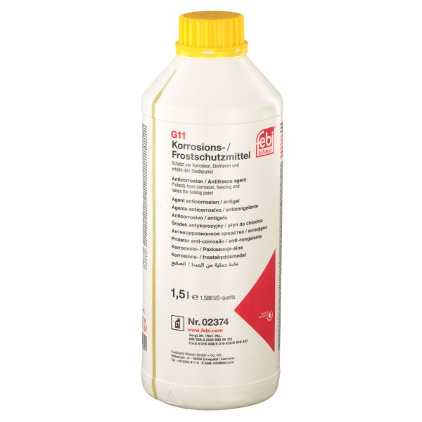 Antigel concentrat tip G11/G48 , compatibil Ford, Mercedes 1:1 =-35C 1,5 L verde-galben [2]