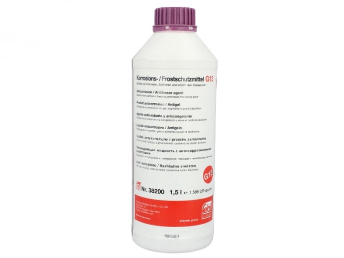 Antigel concentrat tip G13 1,5L, 1:1 -36 C, mov, norma: VW TL 774-J, mono-etilen glicol