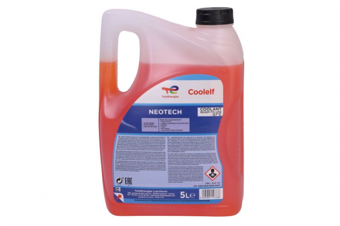 Antigel COOLELF tip G12+/G30 5L, -37°C, OAT, roz [2]