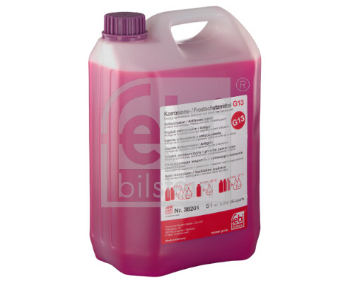 Antigel tip G13 5L, 1:1=-36°C, mov, norma: VW TL 774-J, mono-etilen glicol [2]