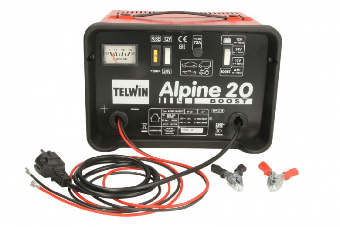 Aparat incarcat baterii auto 12 si 24 volti acumulatori cu acid ALPINE 20 [2]