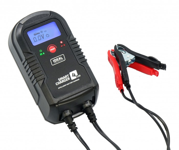 Aparat incarcat baterii auto SMART CHARGER 4 LCD, voltaj incarcare: 6/12 V IDEAL, curent incarcare: 2/4A, alimentare: 230V, tip baterie: AGM/GEL/MF/WEL [2]