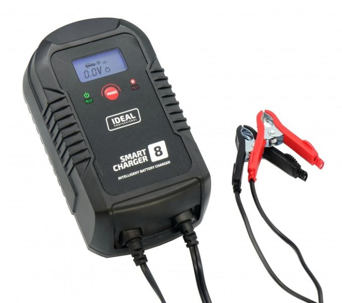 Aparat incarcat baterii auto SMART CHARGER 8 LCD, voltaj incarcare: 6/12 V IDEAL, curent incarcare: 4/8A, alimentare: 230V, tip baterie: AGM/GEL/MF/WEL [2]