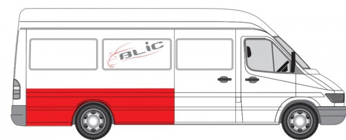 Aripa spate dreapta (1 3 inaltime; model lung) potrivit MERCEDES SPRINTER 2-T (B901, B902), SPRINTER 3-T (B903), SPRINTER 4-T (B904), SPRINTER 5-T (B905); VW LT 28-35 II Autobuz 02.95-05.06