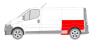 Aripa spate stanga 1/2 lungime; varianta lunga, lungime 95mm NISSAN PRIMASTAR; OPEL VIVARO A; RENAULT TRAFIC II dupa 2001 [3]