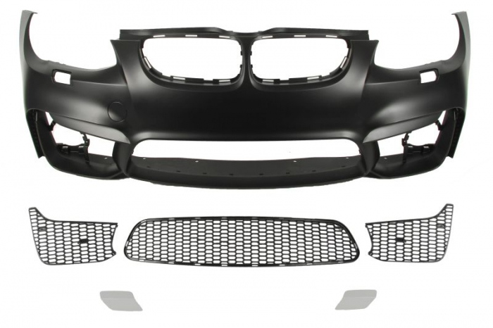 Bara (fata, M-PAKIET, with grilles, cu orificii pentru spalarea farurilor, grunduit) potrivit BMW 3 E92, E93 03.10-12.13