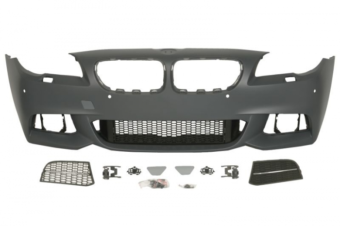 Bara fata model pachet m, cu grile, cu locas spalator de faruri, cu locas senzori parcare, grunduit potrivit bmw seria 5 f10, 5 f11 2013-2017