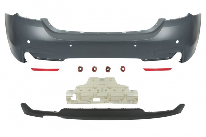 Bara (Spate, M-PACHET, complet, cu orificii senzori parcare, grunduit) potrivit BMW 4 GRAN COUPE (F36) 02.14-02.17