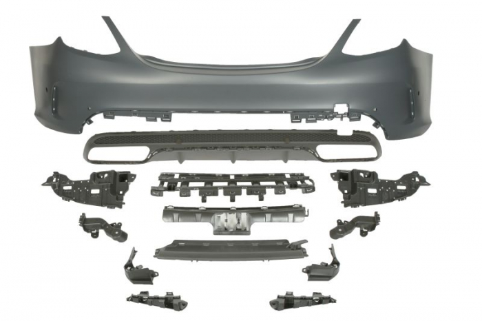 Bara spate model AMG cu intaritura; cu locas senzori parcare, grunduit potrivit MERCEDES Clasa C A205, C C205, C T-MODEL S205 SALON 2013-2018
