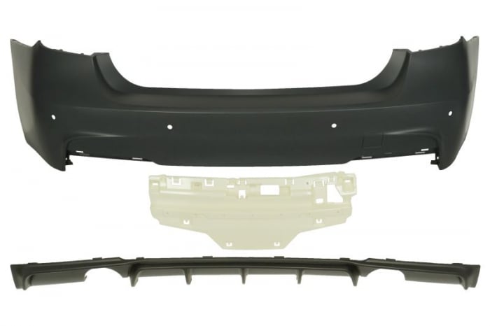 Bara spate model pachet M complet, cu locas senzori parcare, grunduit potrivit BMW Seria 3 F30, F80, 3 F31 SALON 2011-2019