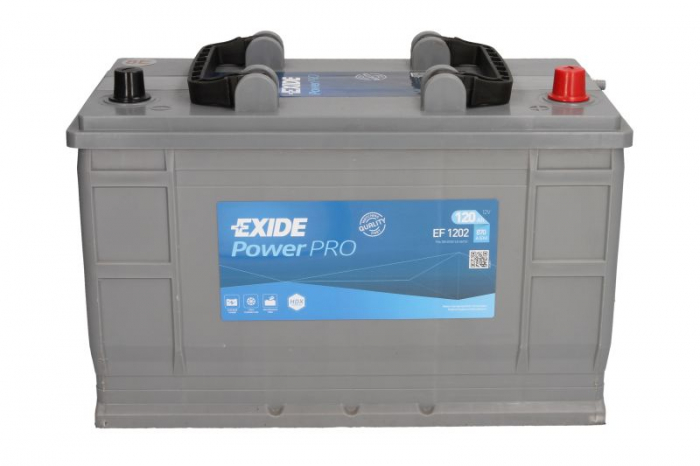 Baterie 12V 120Ah/870A PROFESSIONAL POWER (R+ Borna standard) 349x175x235 B01 - flansa montare 10.5 mm  [3]