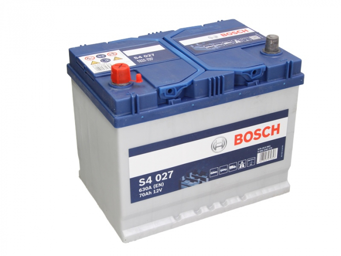 Baterie BOSCH 12V 70Ah/630A S4 (L+ Borna standard) 261x175x220 B01 - flansa montare 10.5 mm  [2]