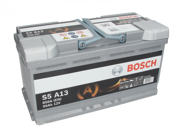 Baterie BOSCH 12V 95Ah/850A START&STOP AGM (R+ Borna standard) 353x175x190 B13 - flansa montare 10.5 mm  [2]