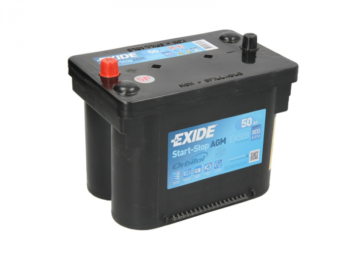 Baterie EXIDE 12V 50Ah/800A START&STOP AGM (L+ Borna standard) 260x173x206 B7 - flansa montare 10.5 mm (agm/Pornire) [2]