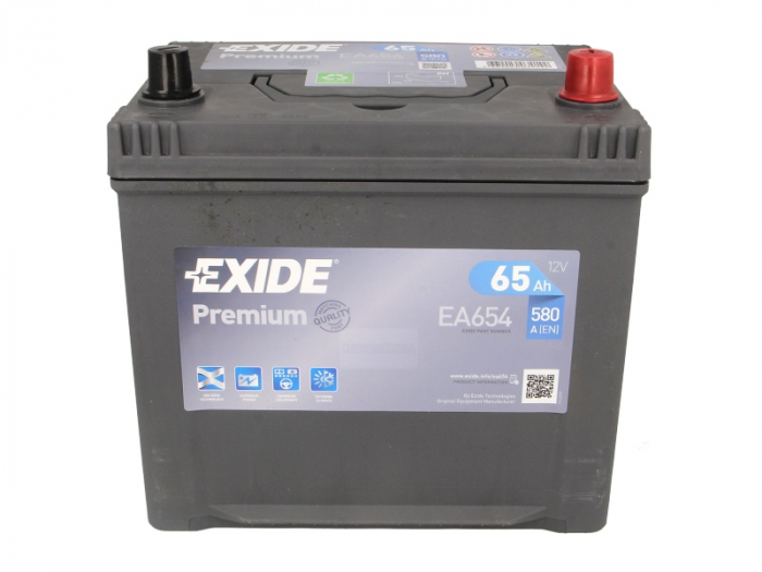Baterie EXIDE 12V 65Ah/580A PREMIUM (R+ Borna standard) 230x173x222 B01 - flansa montare 10.5 mm  [3]