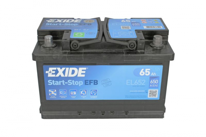 Baterie EXIDE 12V 65Ah/650A START&STOP EFB (R+ Borna standard) 278x175x175 B13 - flansa montare 10.5 mm  [3]