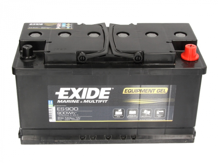Baterie EXIDE 12V 80Ah GEL (R+ Borna standard) 350x175x190 B13 - flansa montare 10.5 mm Aplicatii duale [3]