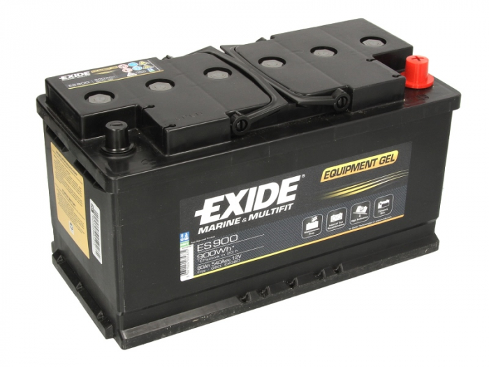 Baterie EXIDE 12V 80Ah GEL (R+ Borna standard) 350x175x190 B13 - flansa montare 10.5 mm Aplicatii duale [2]