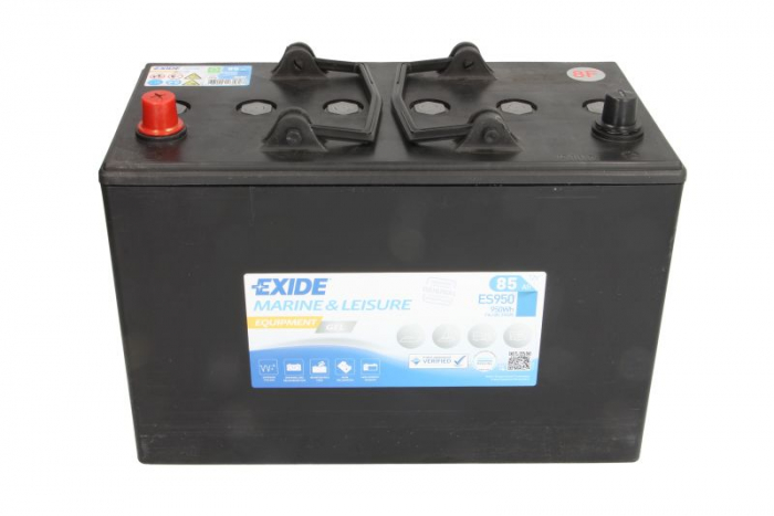 Baterie EXIDE 12V 85Ah GEL (L+ Borna standard) 350x175x235 B00 - fara flansa montare Aplicatii duale [3]