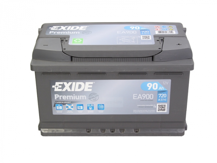 Baterie EXIDE 12V 90Ah/720A PREMIUM (R+ Borna standard) 315x175x190 B01 - flansa montare 10.5 mm (Pornire) [3]