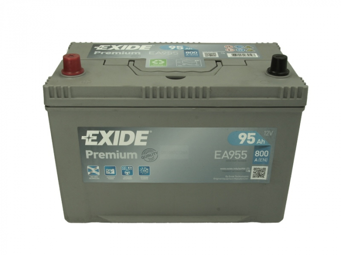 Baterie EXIDE 12V 95Ah/800A PREMIUM (L+ Borna standard) 306x173x222 B01 - flansa montare 10.5 mm  [3]