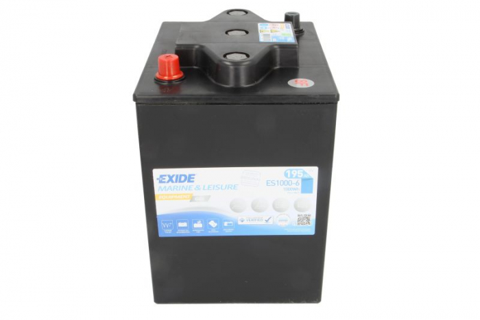 Baterie EXIDE 6V 200Ah GEL (R+ borna cu filet insert) 245x190x275 B00 - fara flansa montare Aplicatii duale [3]