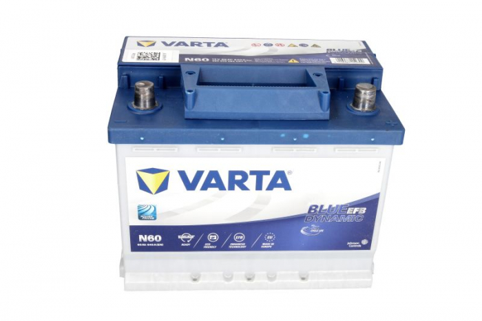 Baterie VARTA 12V 60Ah/640A START&STOP EFB (R+ Borna standard) 242x175x190 B13 - flansa montare 10.5 mm (Pornire) [3]