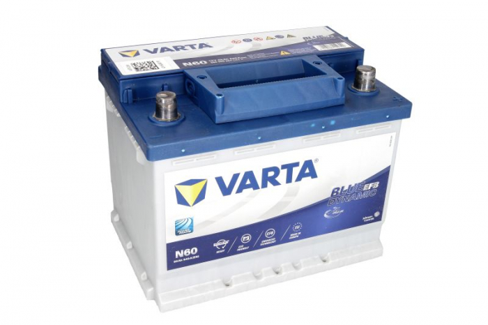 Baterie VARTA 12V 60Ah/640A START&STOP EFB (R+ Borna standard) 242x175x190 B13 - flansa montare 10.5 mm (Pornire) [2]