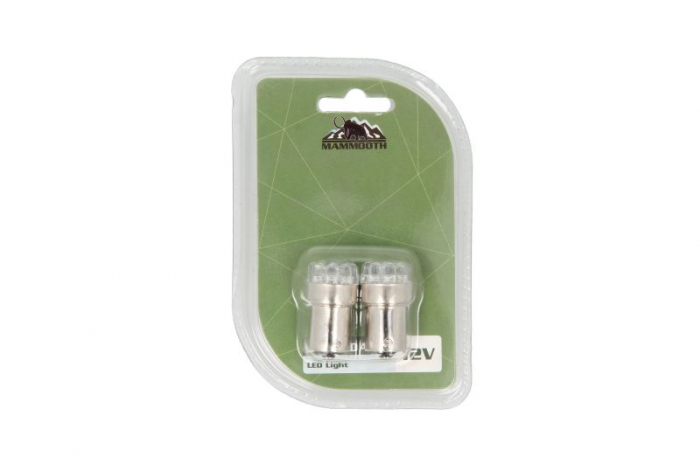 Becuri cu LED-uri - 2buc / Standard / Ba15s, R5W 12V 12x FLUX LED 5mm [3]