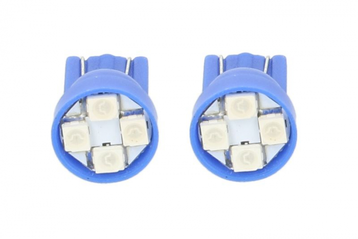 Becuri cu LED-uri - 2buc / Standard / W5W, T10, 12V 4x SMD 3528 [2]