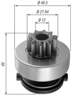 Bendix electromotor MERCEDES VITOO 110D