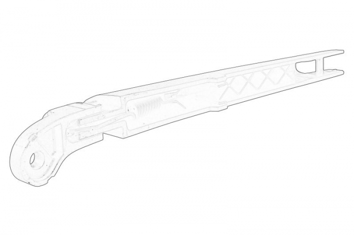 Brat ghidaj stergator parbriz spate potrivit KIA CEED KOMBI/LIFTBACK 03.18- [2]