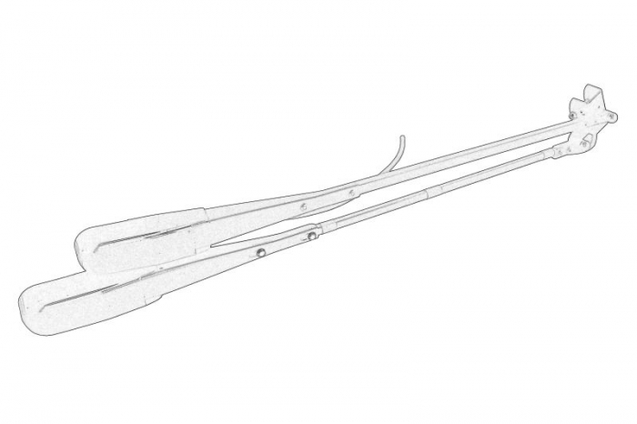 Brat ghidaj stergator parbriz Stanga (700mm) potrivit SOLARIS