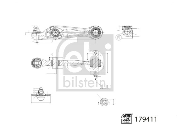 Brat suspensie roata Dreapta/Stanga inferior din fata 13,7 mm potrivit TESLA MODEL 3 Electric 06.18- [4]