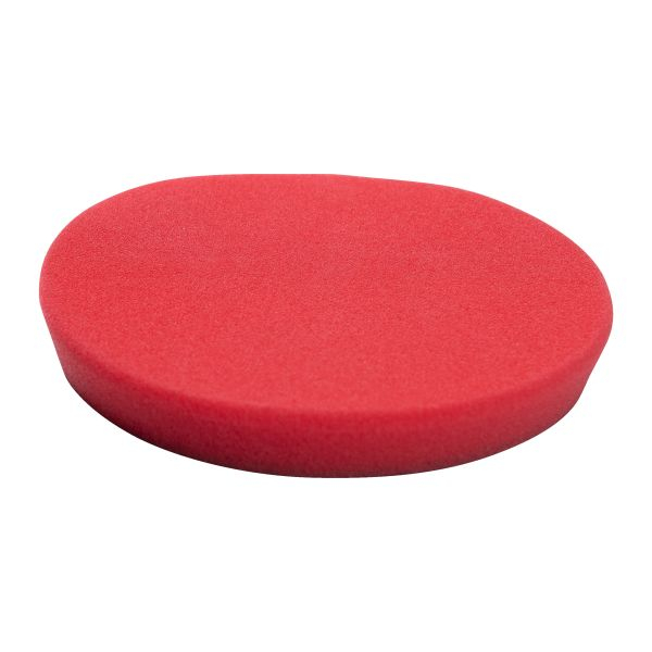 Burete abraziv lustruire SPONGE RED COARSE 140 / 20 MM - 2 PC, tip: tare, diametru: 125/140 mm, grosime: 20 mm, culoare: rosu, suporturi de montare: cârlig și buclă, 2 buc [2]