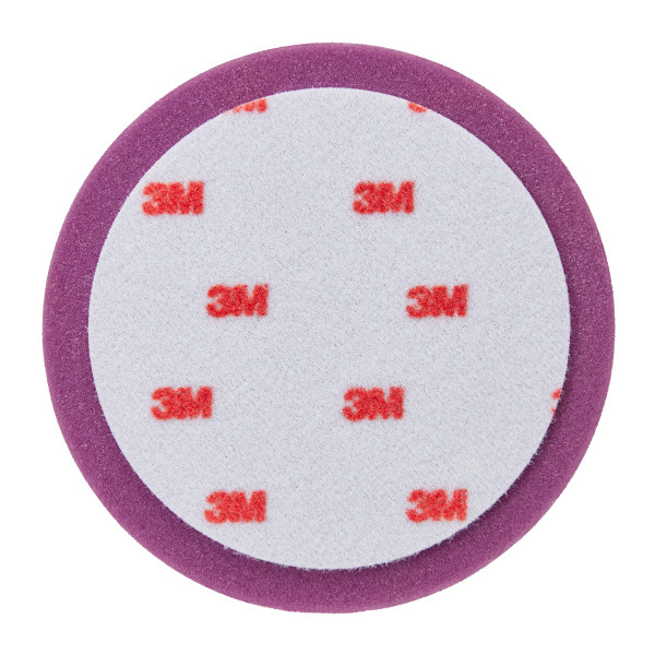 Burete abraziv lustruire, sponge, vârf: ondulat, diametru: 150 mm, culoare: violet, velcro, 2 buc [2]