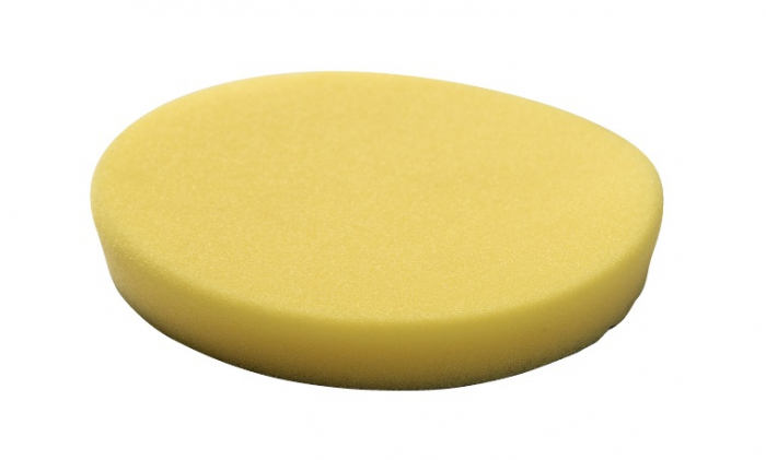Burete abraziv lustruire SPONGE YELLOW FINE 140   20 MM - 2 PC, tip: mediu-tare, diametru: 125 140 mm, grosime: 20 mm, culoare: galben, suporturi de montare: carlig si bucla, 2 buc