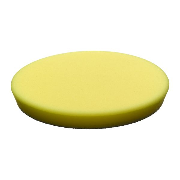 Burete abraziv lustruire SPONGE YELLOW FINE 140 / 20 MM - 2 PC, tip: mediu-tare, diametru: 125/140 mm, grosime: 20 mm, culoare: galben, suporturi de montare: cârlig și buclă, 2 buc [3]