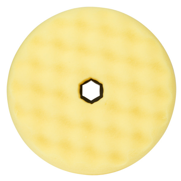 Burete polis mediu cu fata dubla 3M Quick Connect, galben, 150mm