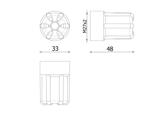Buson vas expansiune (27x2) potrivit MAN TGA D2066LF01-D2876LF25 04.00- [3]