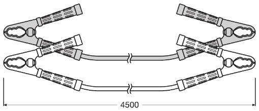Cabluri pornire auto  900A, lungime 4,5m [4]
