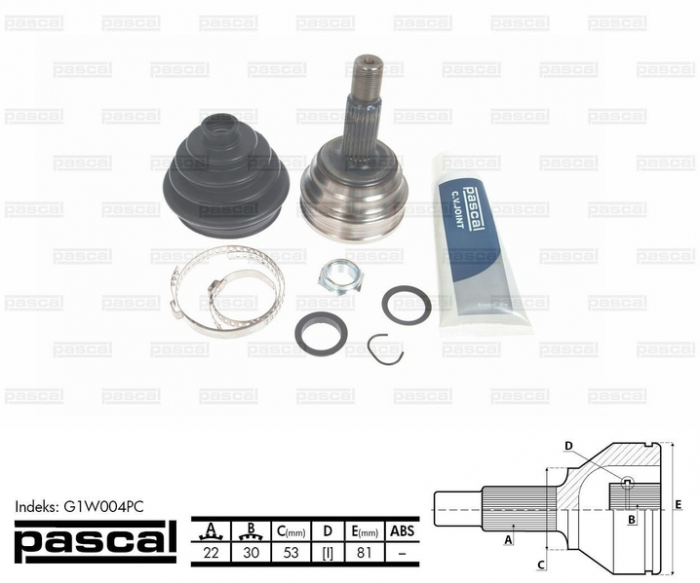 Cap planetara spre roata (22z 30z 53mm) SEAT AROSA; VW LUPO, POLO; ZAZ TAVRIA 1.0-1.9D intre 1989-2007