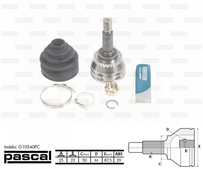 Cap planetara spre roata (25z 23z 50mm; ABS:29) HYUNDAI LANTRA II 1.6 1.8 intre 1995-2000