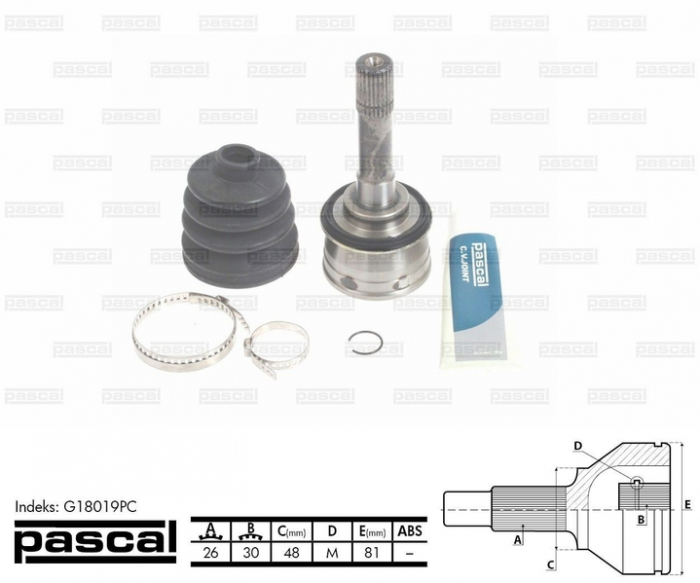 Cap planetara spre roata (26z 30z 48mm) SUZUKI GRAND VITARA I, VITARA 1.6-2.5 intre 1996-2005