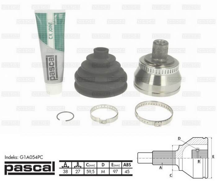 Cap planetara spre roata (38z/27z/59,5mm; ABS:45) AUDI A4; SEAT EXEO 1.8-4.2 intre 2000-2015 [2]